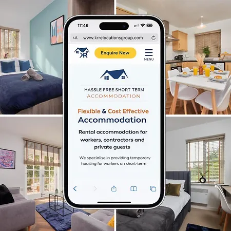 Headingley, Sleeps 5 - Free Parking, Wifi & Serviced Workspace - Family & Work Relocations - Weekly & Monthly Rates Lägenhet *